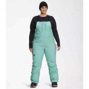 The North Face wasabi Mint Green Snow Bib NWOT‎ size 3X overalls